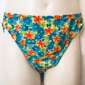 NWT Victoria’s Secret Swim Bottom RARE Vintage 2000 Deadstock Y2K Floral Large